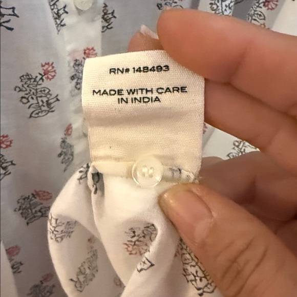 Doen Red Dahlia Block Print Jo Dress - Picture 6 of 8